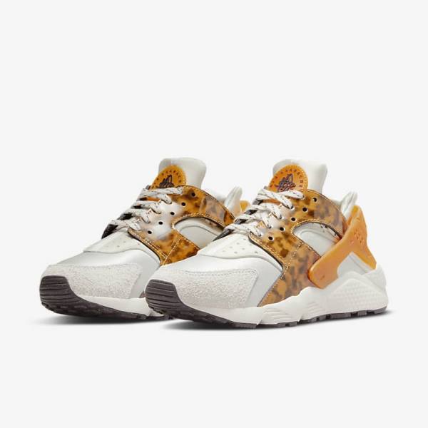 Nike Air Huarache Women's Sneakers Brown / Light Beige / Yellow | NK589EYM