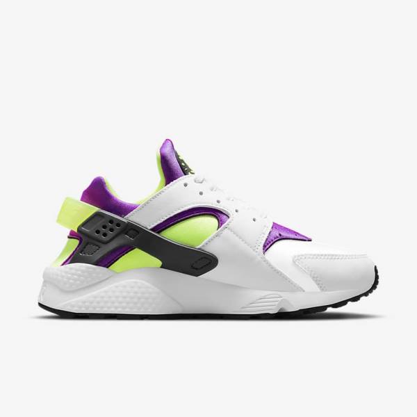 Nike Air Huarache Women's Sneakers White / Black / Yellow | NK542JQR