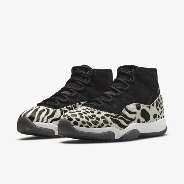 Nike Air Jordan 11 Retro Women's Sneakers Black / White / Red | NK865LDY