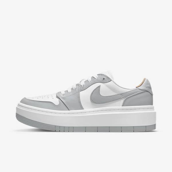 Nike Air Jordan 1 Elevate Low Women\'s Sneakers White / Grey | NK276GQM