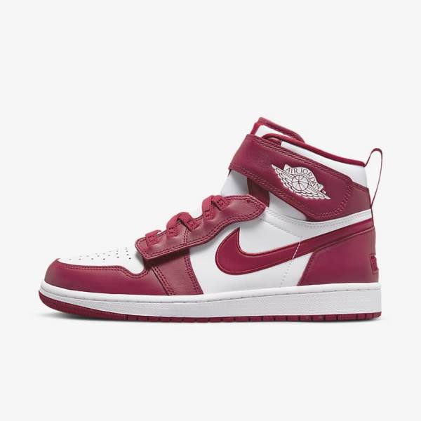 Nike Air Jordan 1 Hi FlyEase Men\'s Sneakers Red / White | NK102OGJ