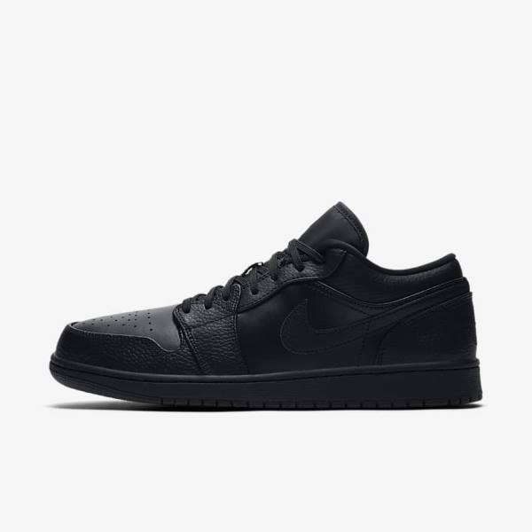 Nike Air Jordan 1 Low Men\'s Sneakers Black | NK301YZV