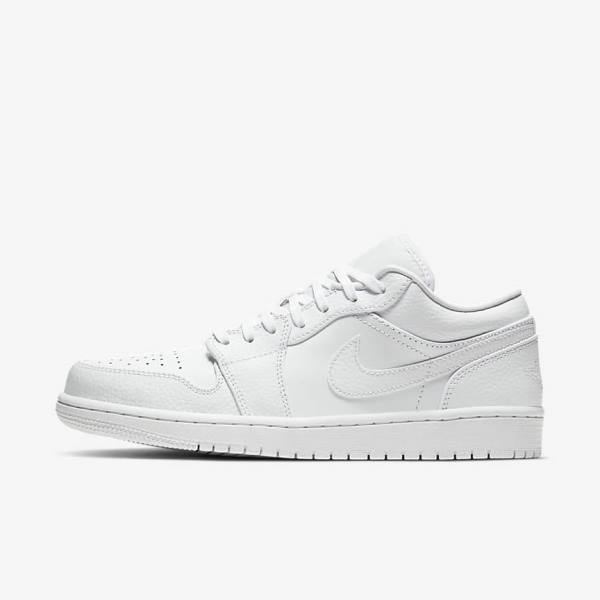 Nike Air Jordan 1 Low Men\'s Sneakers White | NK863XPI