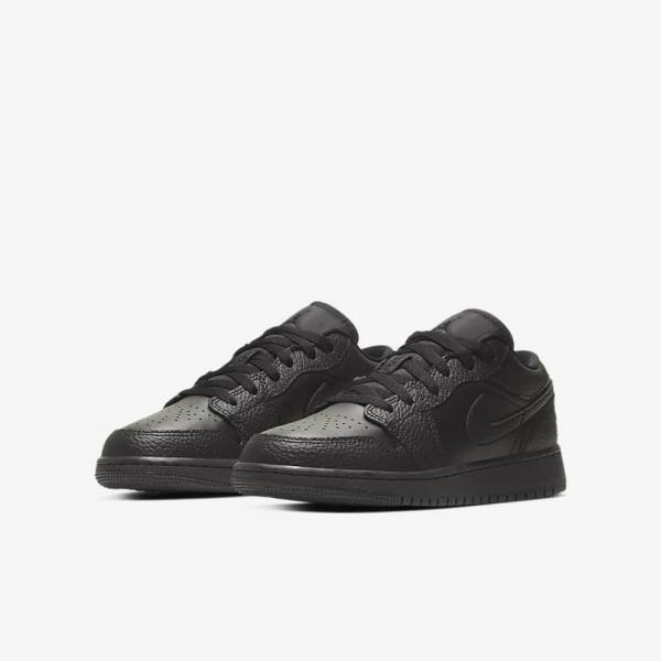 Nike Air Jordan 1 Low Older Kids' Sneakers Black | NK015ZMY