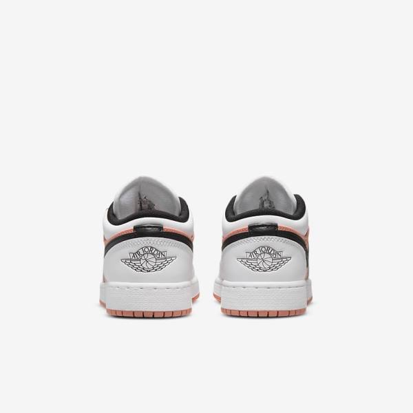 Nike Air Jordan 1 Low Older Kids' Sneakers White / Black | NK195LHK