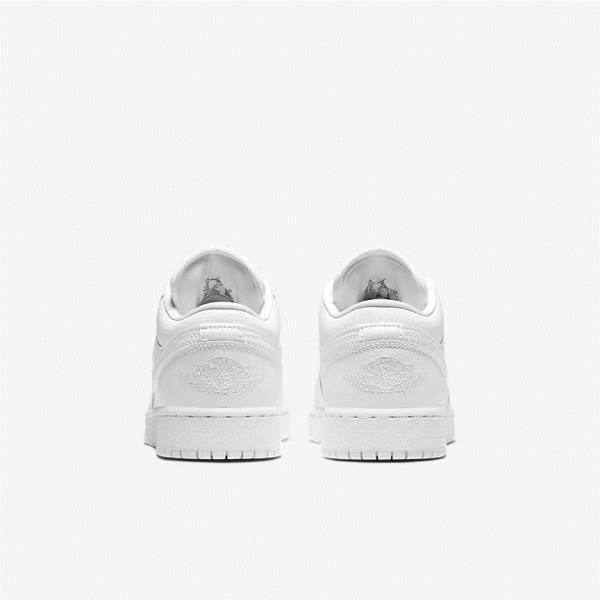 Nike Air Jordan 1 Low Older Kids' Sneakers White | NK967QJR