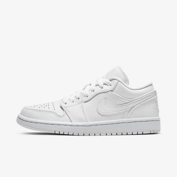 Nike Air Jordan 1 Low Women\'s Sneakers White | NK061WGH