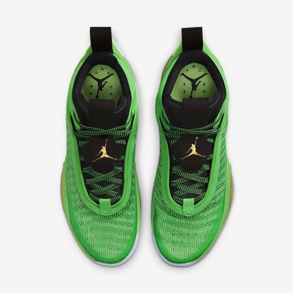 Nike Air Jordan XXXVI Men's Basketball Shoes Green / Black / Light Green / Metal Gold | NK624PDR