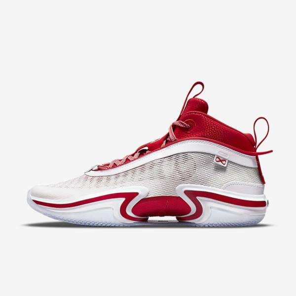 Nike Air Jordan XXXVI SE Kia Global Game Men\'s Jordan Shoes White / Red / White | NK763ZCB