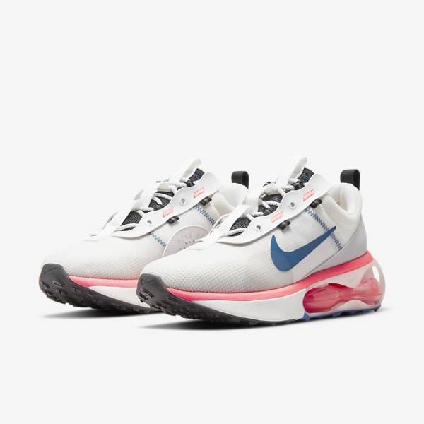 Nike Air Max 2021 Men's Sneakers White / Red / Black / Blue | NK973DWO