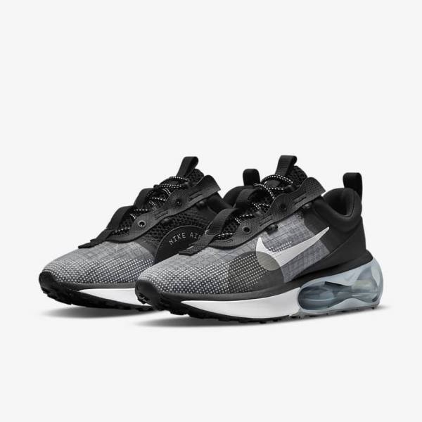 Nike Air Max 2021 Women's Sneakers Black / Metal Silver / Grey / White | NK780QMN