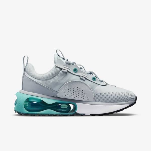 Nike Air Max 2021 Women's Sneakers Platinum / Turquoise / Grey / Black | NK864XSZ