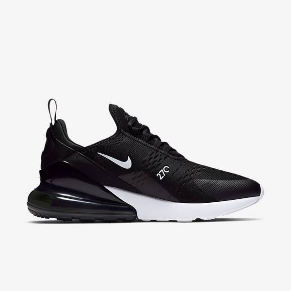 Nike Air Max 270 Men's Sneakers Black / White / Red / Dark Grey | NK648FXD