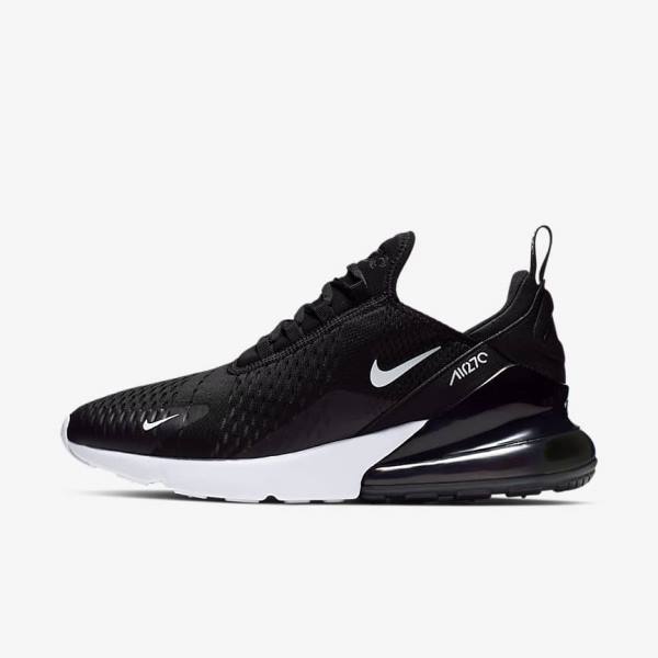 Nike Air Max 270 Men\'s Sneakers Black / White / Red / Dark Grey | NK648FXD