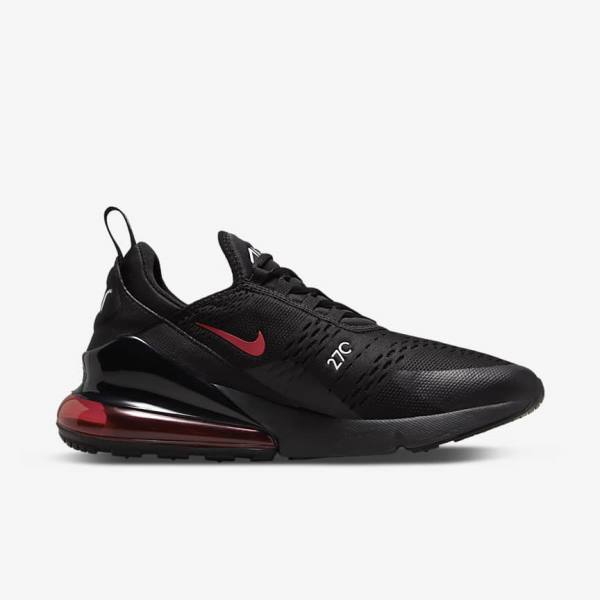 Nike Air Max 270 Men's Sneakers Black / White / Red | NK798FGM