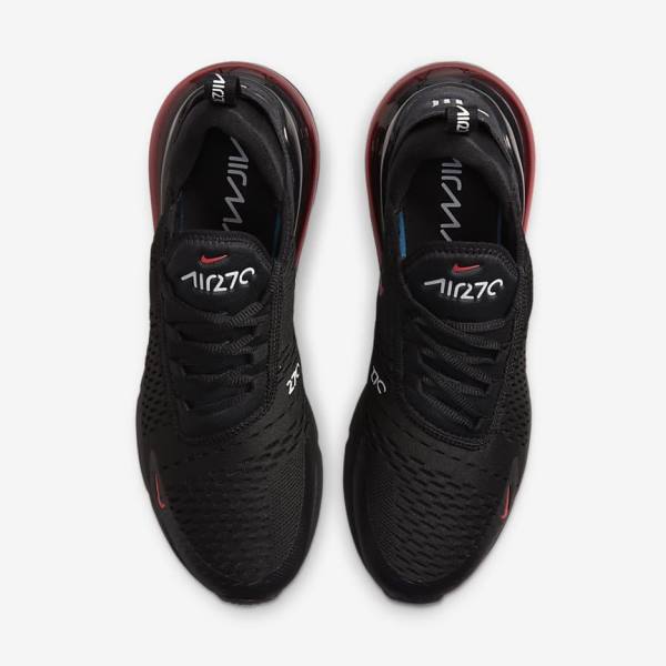 Nike Air Max 270 Men's Sneakers Black / White / Red | NK798FGM