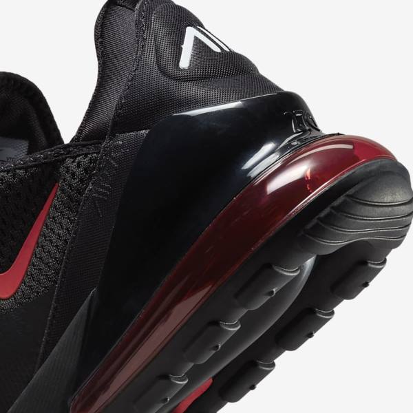 Nike Air Max 270 Men's Sneakers Black / White / Red | NK798FGM