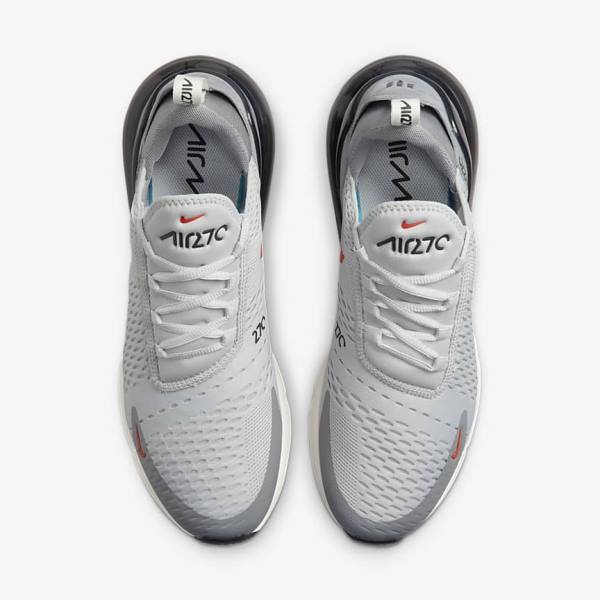 Nike Air Max 270 Men's Sneakers Grey / Orange | NK387RBK