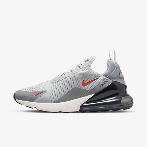 Nike Air Max 270 Men\'s Sneakers Grey / Orange | NK387RBK