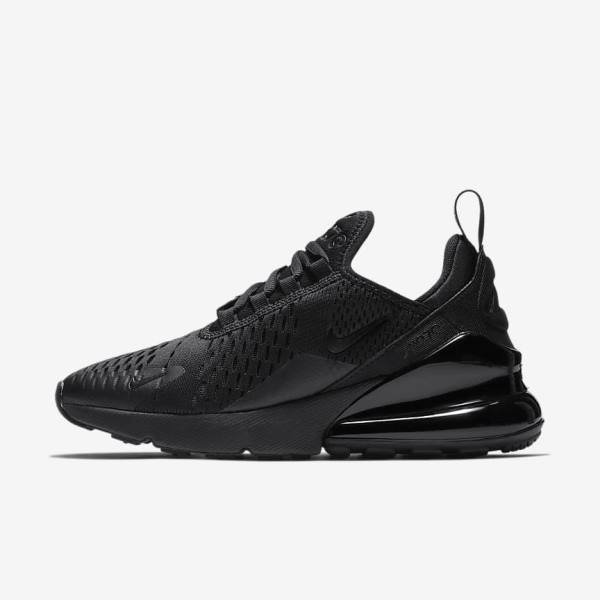 Nike Air Max 270 Older Kids\' Sneakers Black | NK036AZN