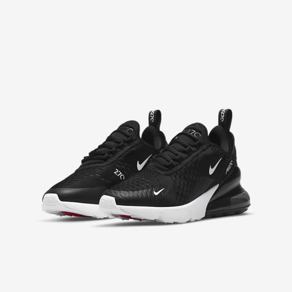 Nike Air Max 270 Older Kids' Sneakers Black / Dark Grey / White | NK947NKR