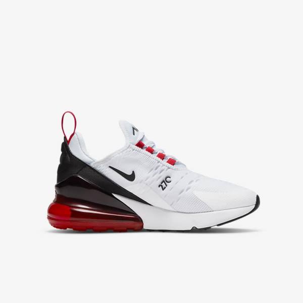 Nike Air Max 270 Older Kids' Sneakers White / Black / Red / Grey | NK394CZU