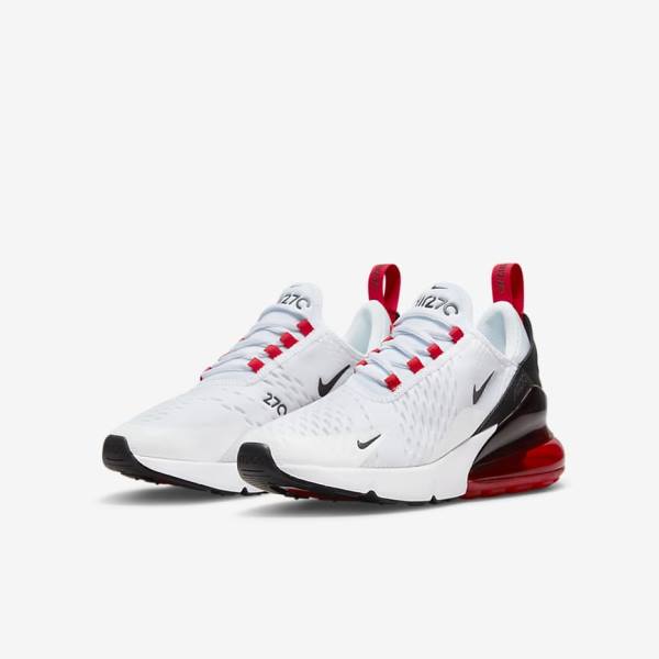 Nike Air Max 270 Older Kids' Sneakers White / Black / Red / Grey | NK394CZU