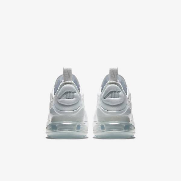 Nike Air Max 270 Older Kids' Sneakers White / Metal Silver / White | NK512JAC