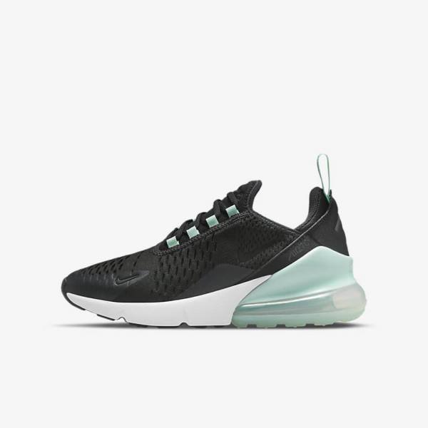 Nike Air Max 270 Older Kids\' Sneakers White / Mint / Black | NK927ZAE