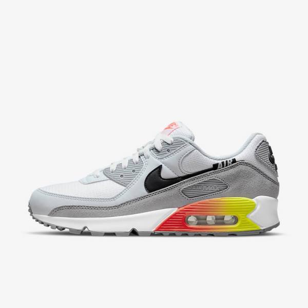 Nike Air Max 90 Air Max Month Men\'s Sneakers Grey / Light Red / Black | NK507TBM