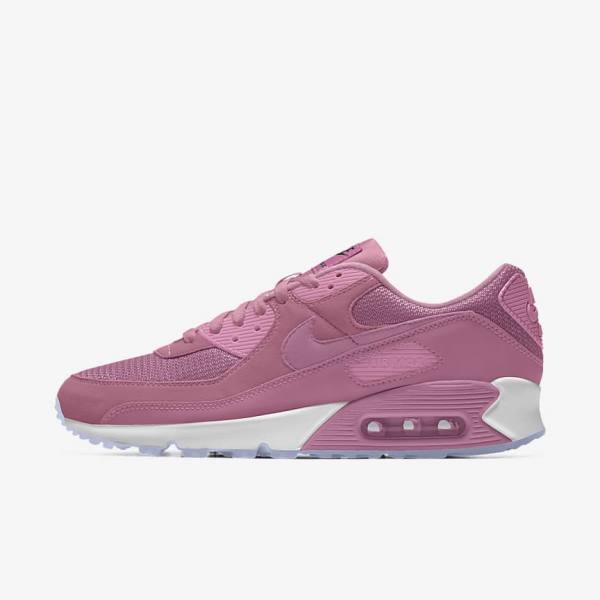 Nike Air Max 90 By You Custom Women\'s Sneakers Multicolor | NK175LWZ