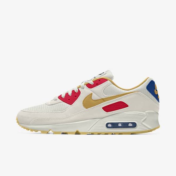 Nike Air Max 90 By You Custom Women\'s Sneakers Multicolor | NK419DIP