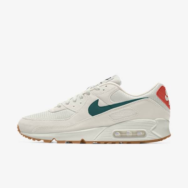 Nike Air Max 90 By You Custom Women\'s Sneakers Multicolor | NK670HMX