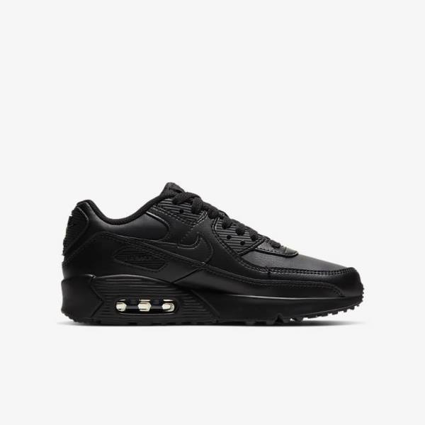 Nike Air Max 90 LTR Older Kids' Sneakers Black / White | NK634GMT