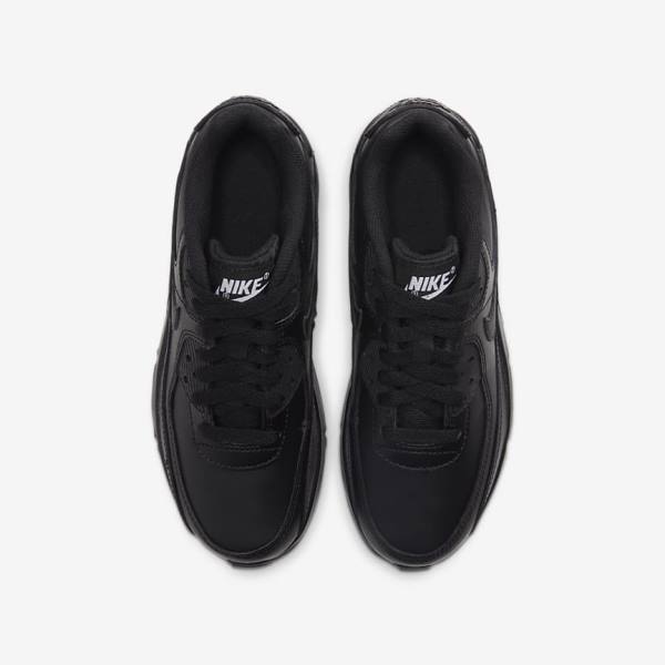 Nike Air Max 90 LTR Older Kids' Sneakers Black / White | NK634GMT