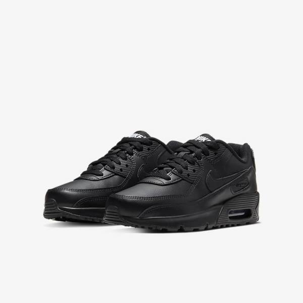 Nike Air Max 90 LTR Older Kids' Sneakers Black / White | NK634GMT