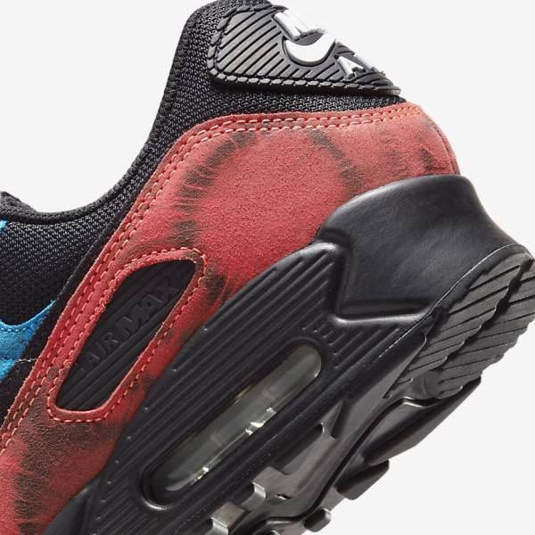 Nike Air Max 90 Men's Sneakers Black / Blue / Red / White | NK156XCR