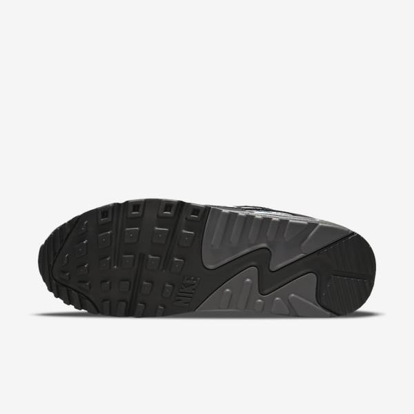 Nike Air Max 90 Men's Sneakers Black / Grey / White | NK297CHU