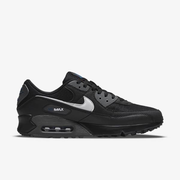 Nike Air Max 90 Men's Sneakers Black / Grey / White | NK297CHU