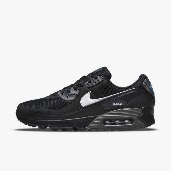 Nike Air Max 90 Men\'s Sneakers Black / Grey / White | NK297CHU