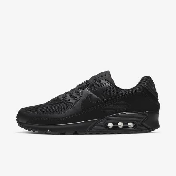 Nike Air Max 90 Men\'s Sneakers Black | NK497IAD