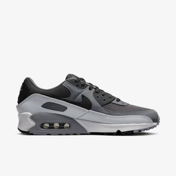 Nike Air Max 90 Men's Sneakers Dark Grey / Black | NK205WHC