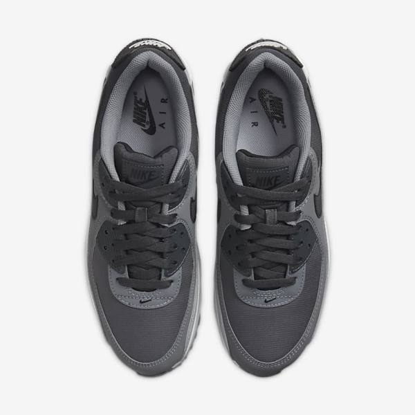 Nike Air Max 90 Men's Sneakers Dark Grey / Black | NK205WHC