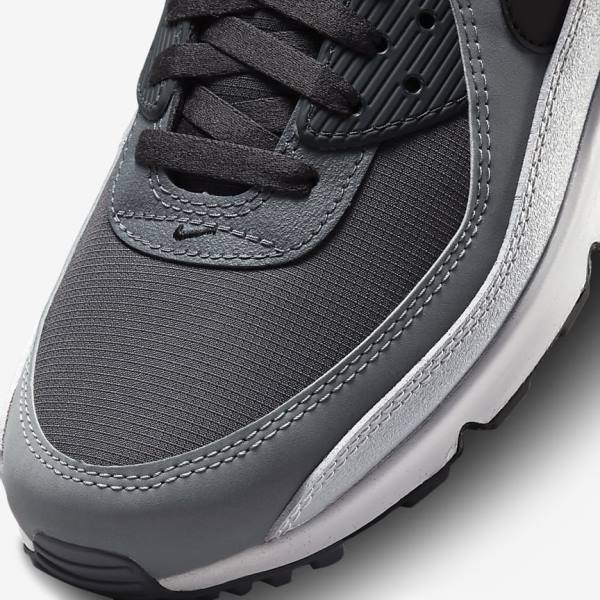 Nike Air Max 90 Men's Sneakers Dark Grey / Black | NK205WHC