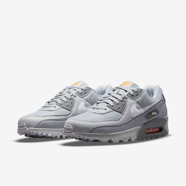 Nike Air Max 90 Men's Sneakers Grey / White | NK894PYH