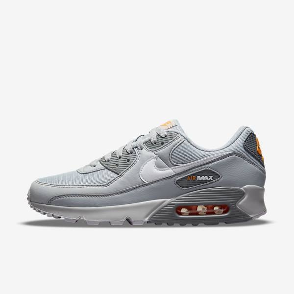 Nike Air Max 90 Men\'s Sneakers Grey / White | NK894PYH