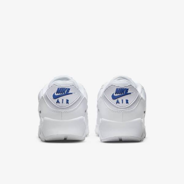 Nike Air Max 90 Men's Sneakers White / Black / Royal | NK405YLO