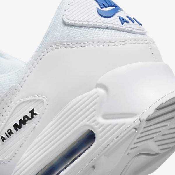 Nike Air Max 90 Men's Sneakers White / Black / Royal | NK405YLO