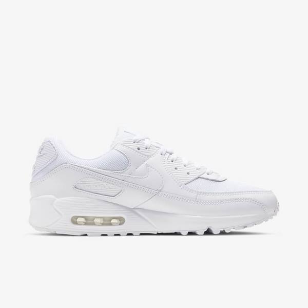 Nike Air Max 90 Men's Sneakers White / Grey / White | NK638XFZ