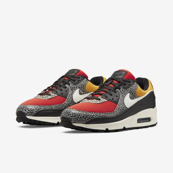 Nike Air Max 90 SE Women's Sneakers Black / Red | NK791CMN